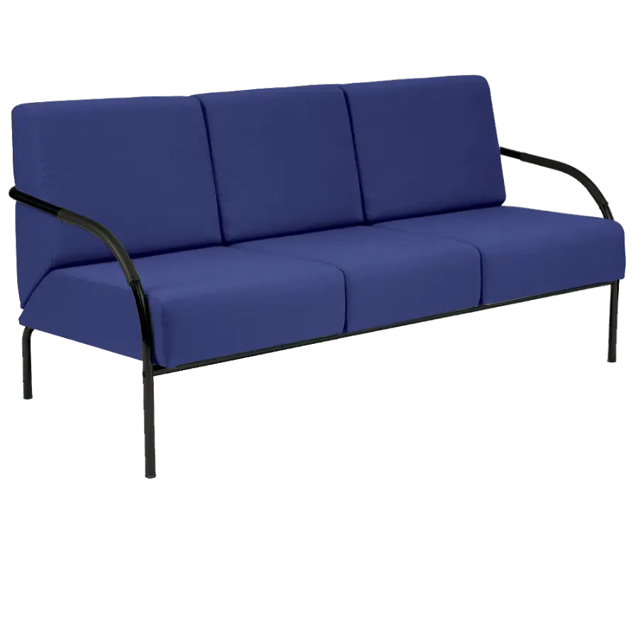 SPA 3 černý lak, látka SUE S 9 - látka tmavě modrá